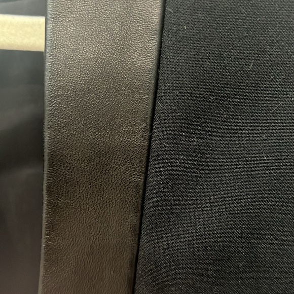 Rebecca Taylor black blazer with leather trim size 2 - Picture 4 of 6